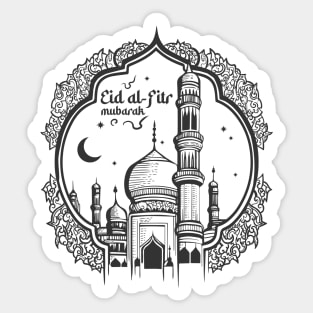 Moslem Holiday Eid Mubarak Islamic Day Sticker